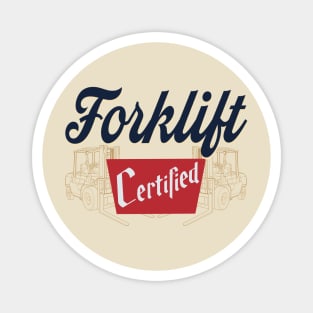 Forklift certified Magnet